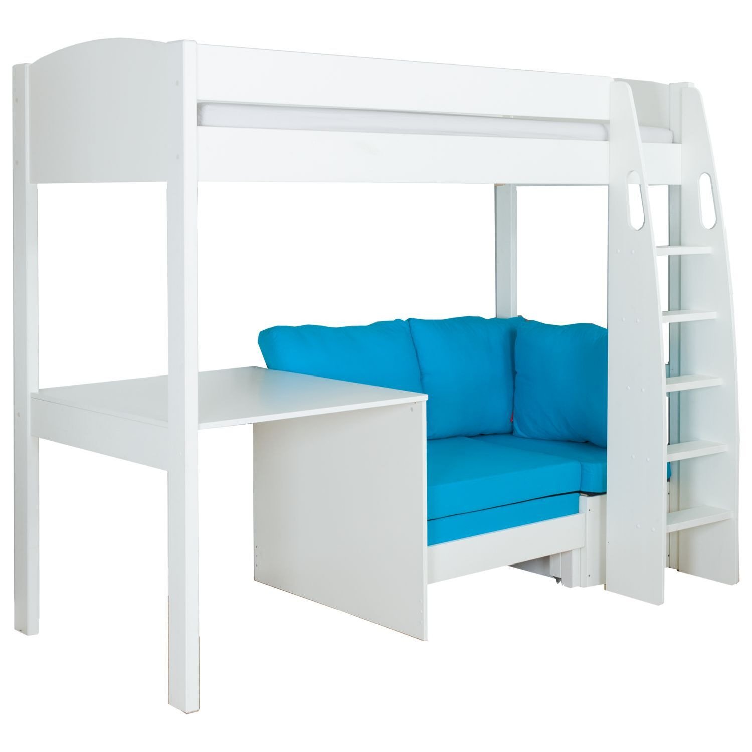 Stompa Uno S Plus High-Sleeper Bed with Fixed Desk and Chair Bed - image 1