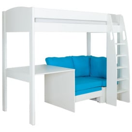 Stompa Uno S Plus High-Sleeper Bed with Fixed Desk and Chair Bed - thumbnail 1