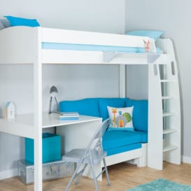 Stompa Uno S Plus High-Sleeper Bed with Fixed Desk and Chair Bed - thumbnail 2