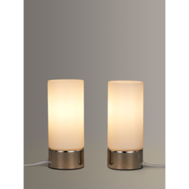 John Lewis ANYDAY Cara Glass Touch Lamps, Set of 2 - thumbnail 1