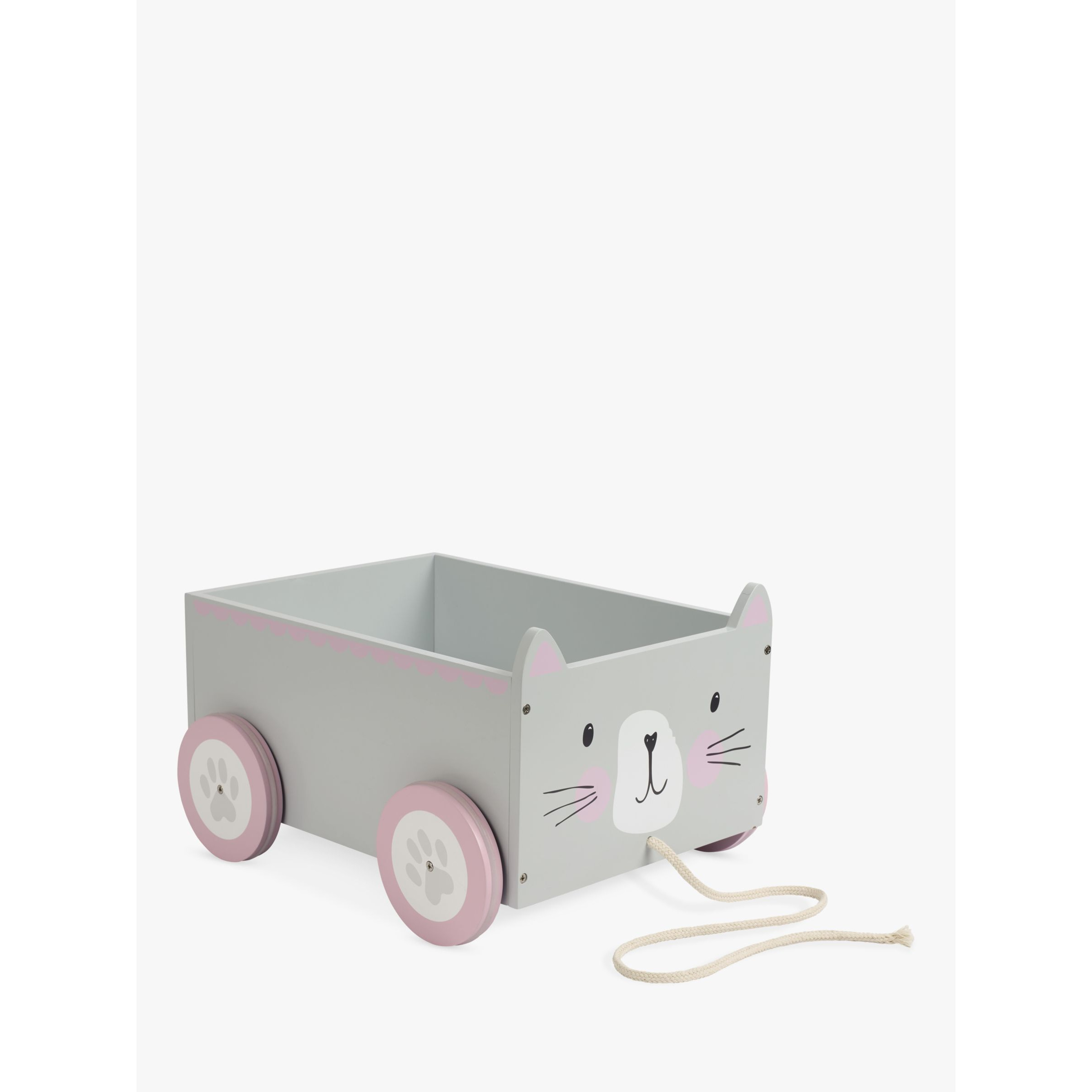 Great Little Trading Co Cat Book Storage Cart, Grey - image 1