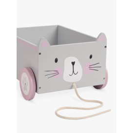 Great Little Trading Co Cat Book Storage Cart, Grey - thumbnail 2