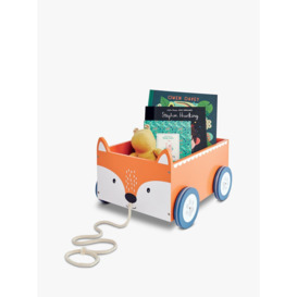 Great Little Trading Co Fox Book Storage Cart, Orange - thumbnail 1