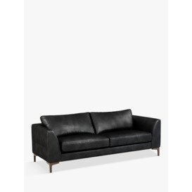 John Lewis Belgrave Grand 4 Seater Leather Sofa, Dark Leg - thumbnail 1