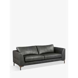 John Lewis Belgrave Grand 4 Seater Leather Sofa, Dark Leg - thumbnail 1