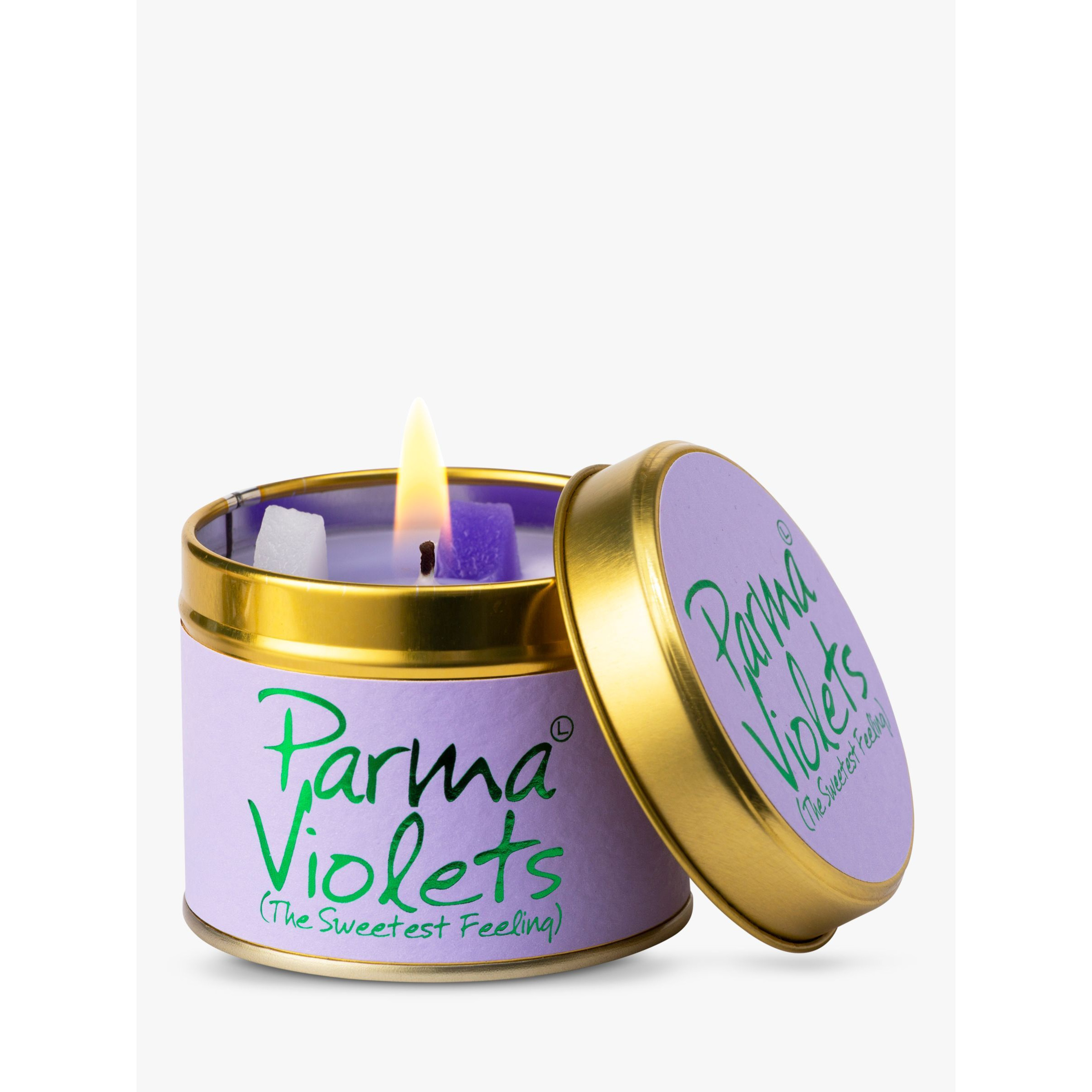 Lily-flame Parma Violets Scented Tin Candle, 230g - image 1