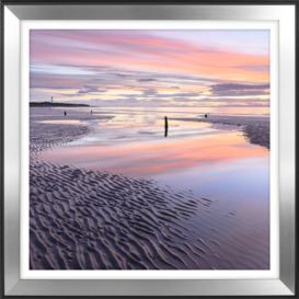 Jim Robertson - Lilac Beach Embellished Framed Print, 83.5 x 83.5cm - thumbnail 1