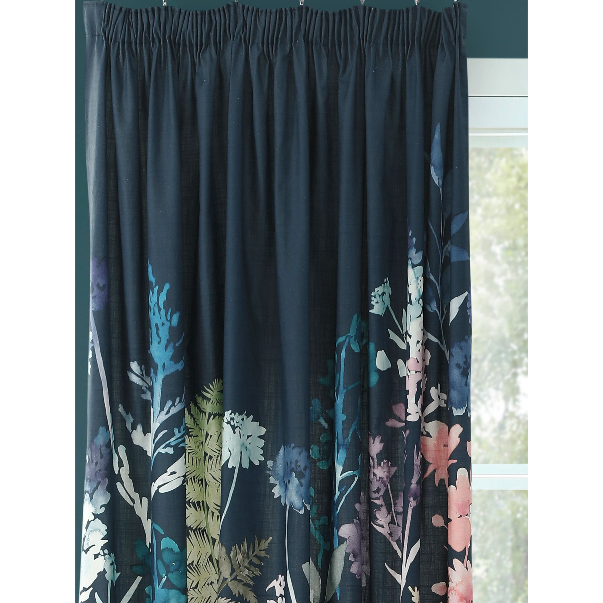 bluebellgray Peggy Pair Lined Pencil Pleat Curtains - image 1