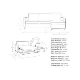 John Lewis Bailey 5+ Seater RHF Chaise End Sofa Bed - thumbnail 2
