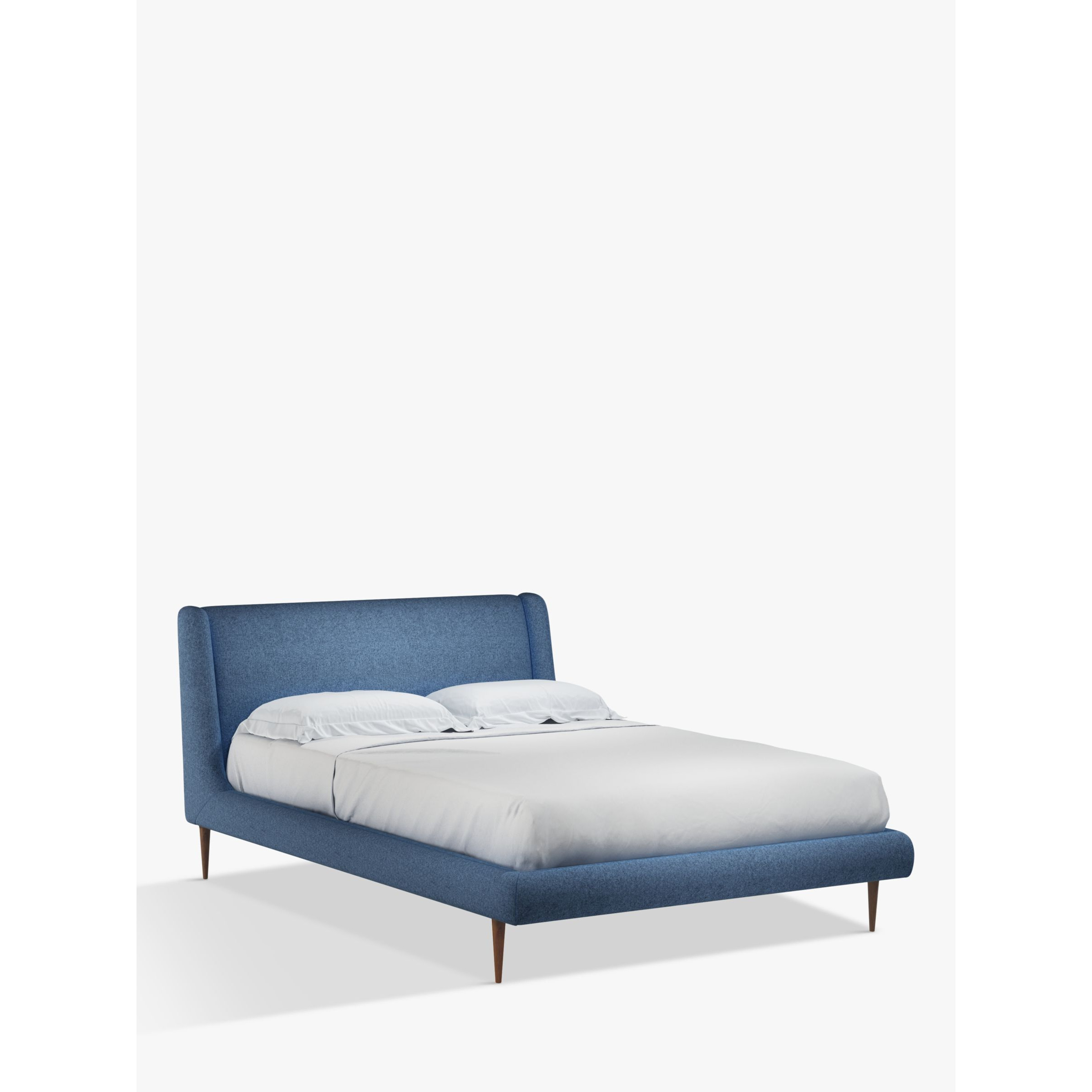John Lewis Mid-Century Sweep Upholstered Bed Frame, Double - image 1