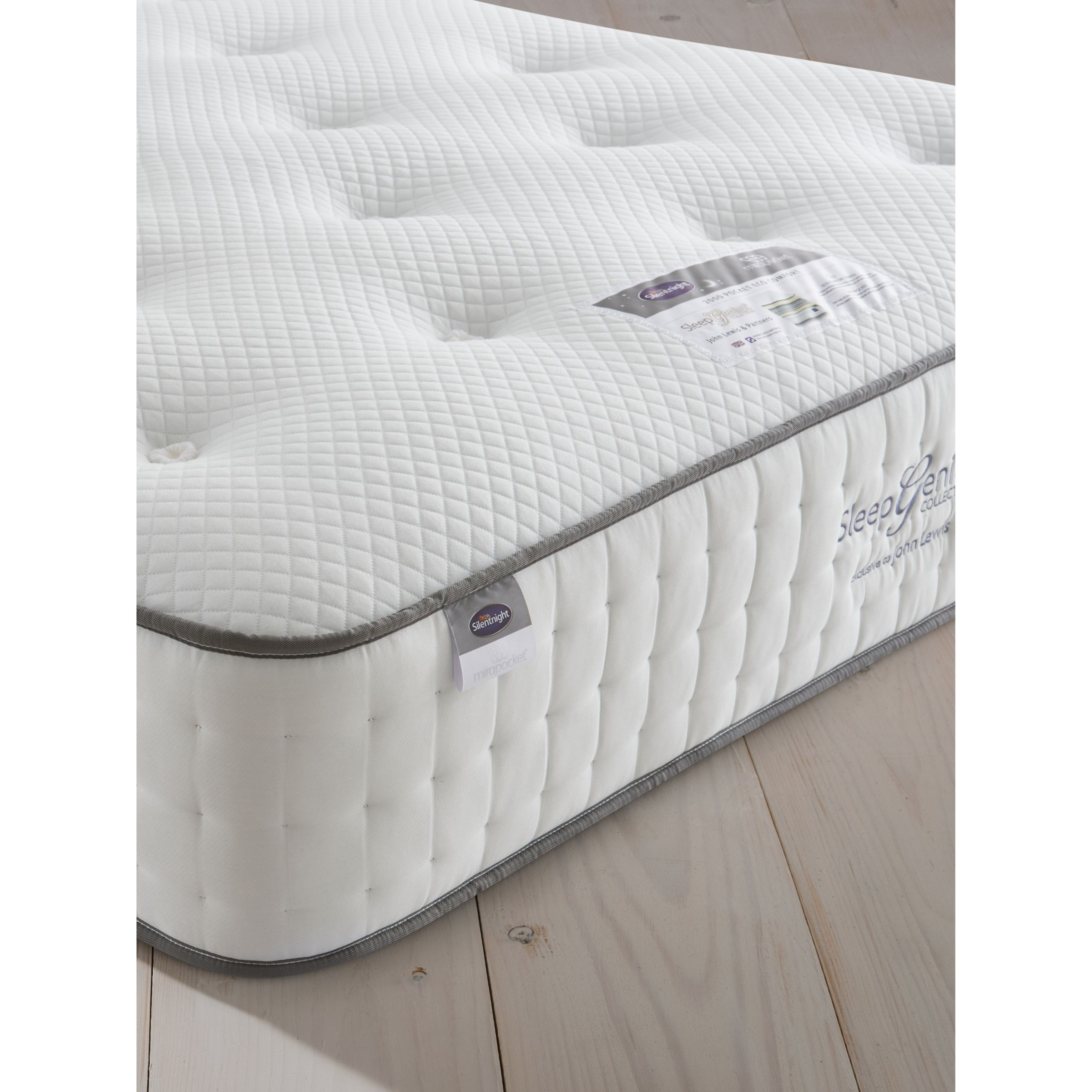 Silentnight Sleep Genius 2000 Pocket Eco Comfort Mattress, Medium Tension, Double
