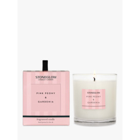 Stoneglow Modern Classic Pink Peony & Gardenia Scented Candle, 200g - thumbnail 1
