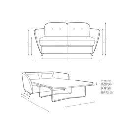 John Lewis Arlo Double Sofa Bed - thumbnail 2