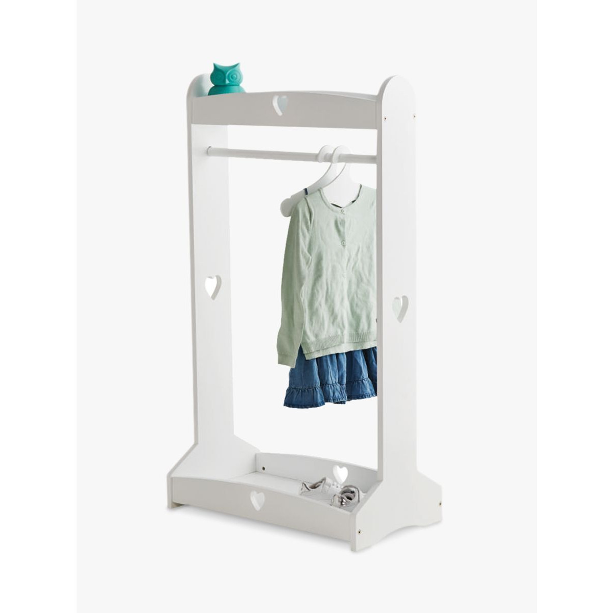 Great Little Trading Co Sweetheart Clothes Rail, White - image 1