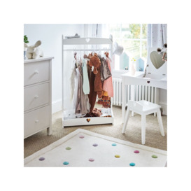 Great Little Trading Co Sweetheart Clothes Rail, White - thumbnail 2