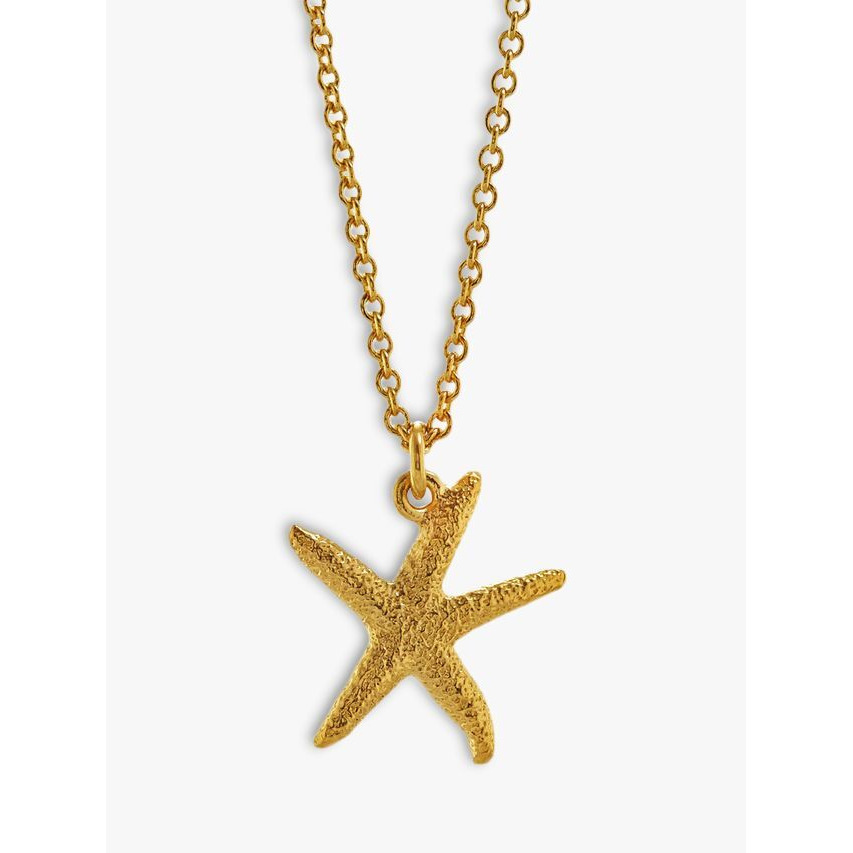 Alex Monroe Starfish Pendant Necklace, Gold