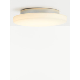 John Lewis Moonbeam LED Flush Bathroom Ceiling Light, White - thumbnail 2