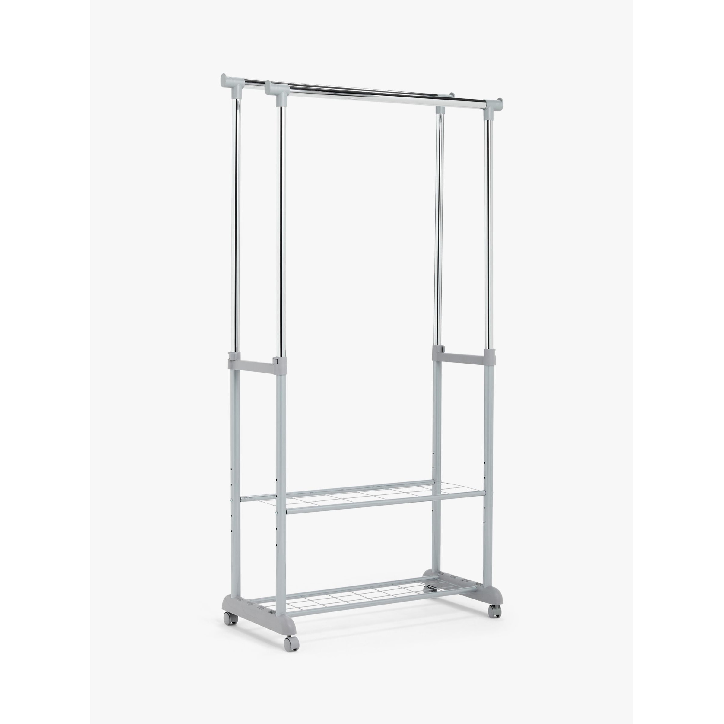 John Lewis ANYDAY Double Height Adjustable Clothes Rail - image 1