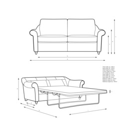 John Lewis Camber Sofa Bed, Light Leg - thumbnail 2