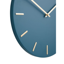 John Lewis Arne Brass Dial Analogue Wall Clock, 45cm - thumbnail 2