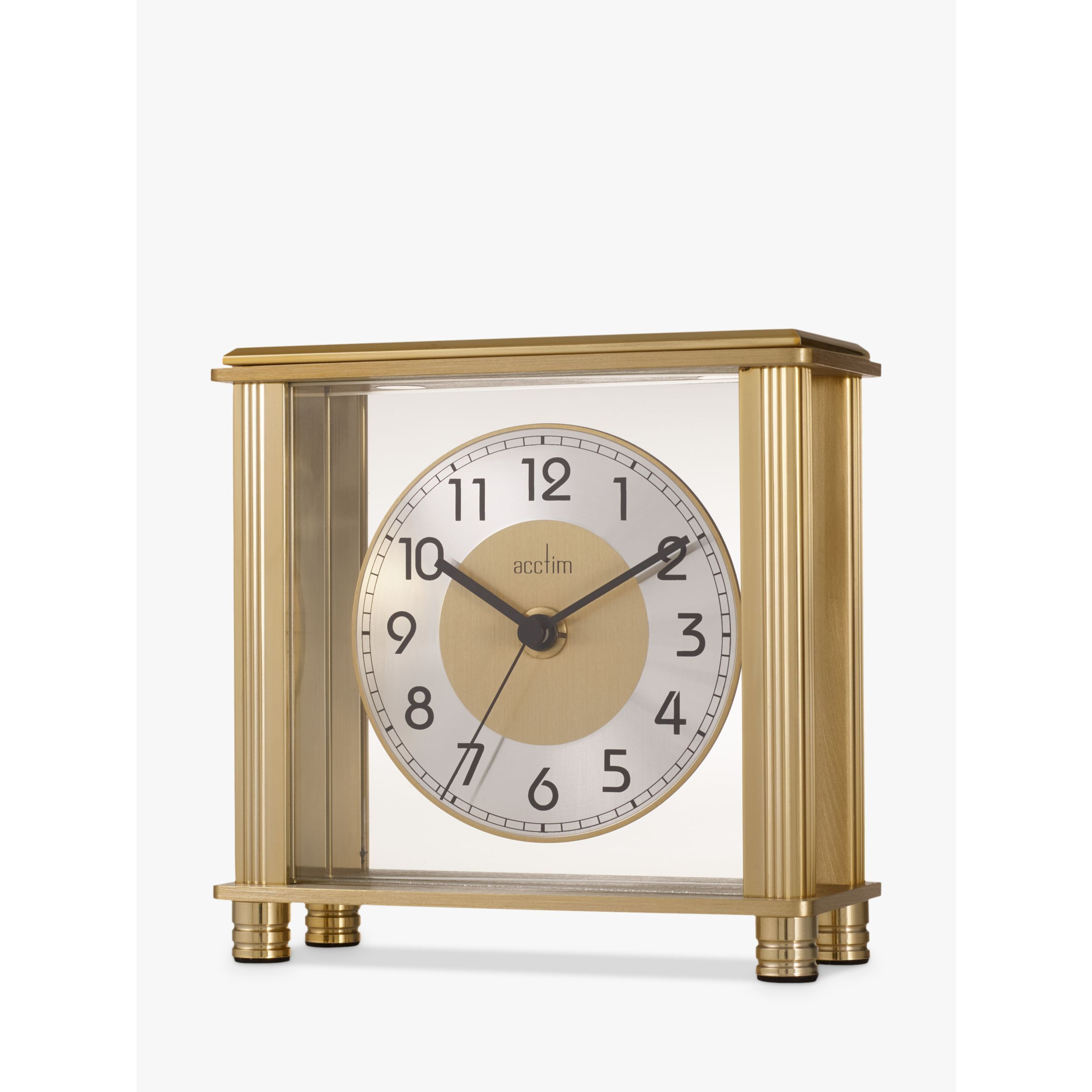 Acctim Hampden Mantel Clock, 14cm, Brass - image 1