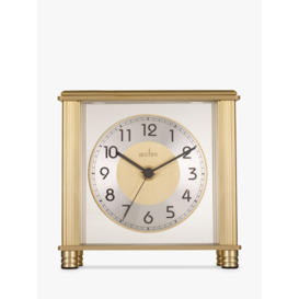 Acctim Hampden Mantel Clock, 14cm, Brass - thumbnail 2