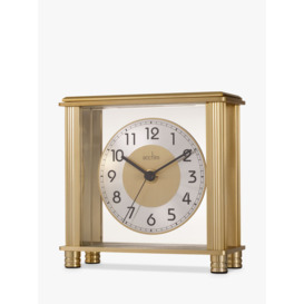 Acctim Hampden Mantel Clock, 14cm, Brass - thumbnail 1