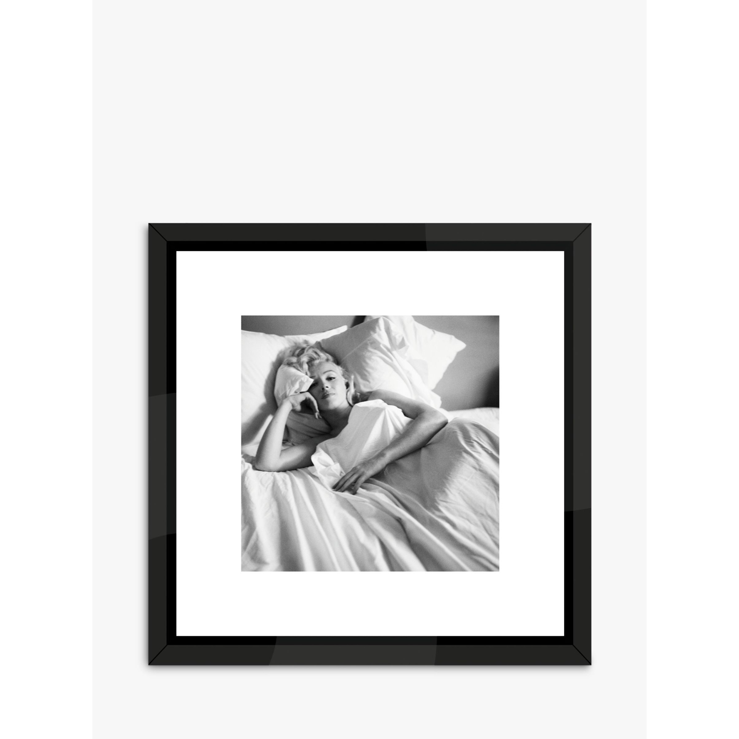 Marilyn Monroe In Bed - Framed Print & Mount, 50 x 50cm - image 1