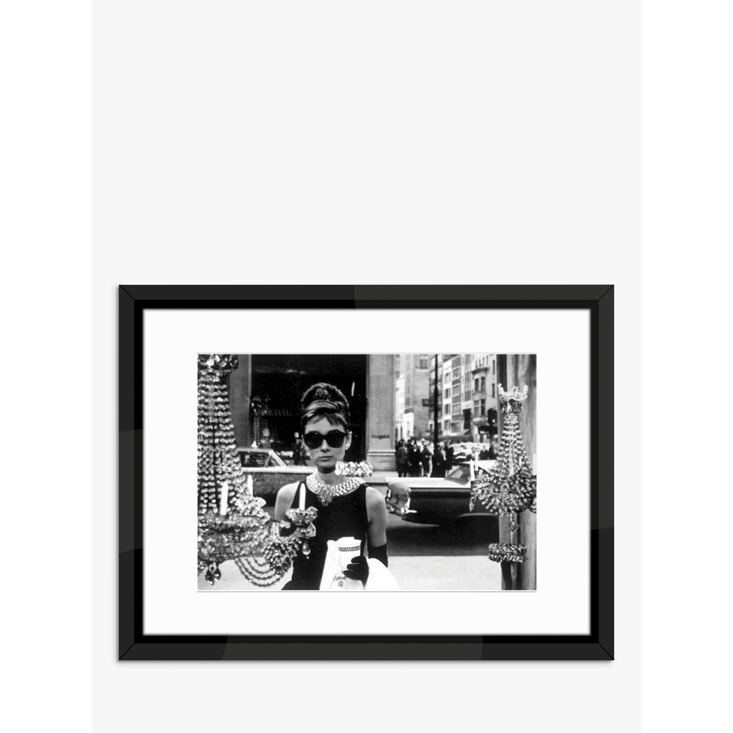 Audrey Hepburn - Shopping at Tiffany's Framed Print & Mount, 65 x 85cm - image 1