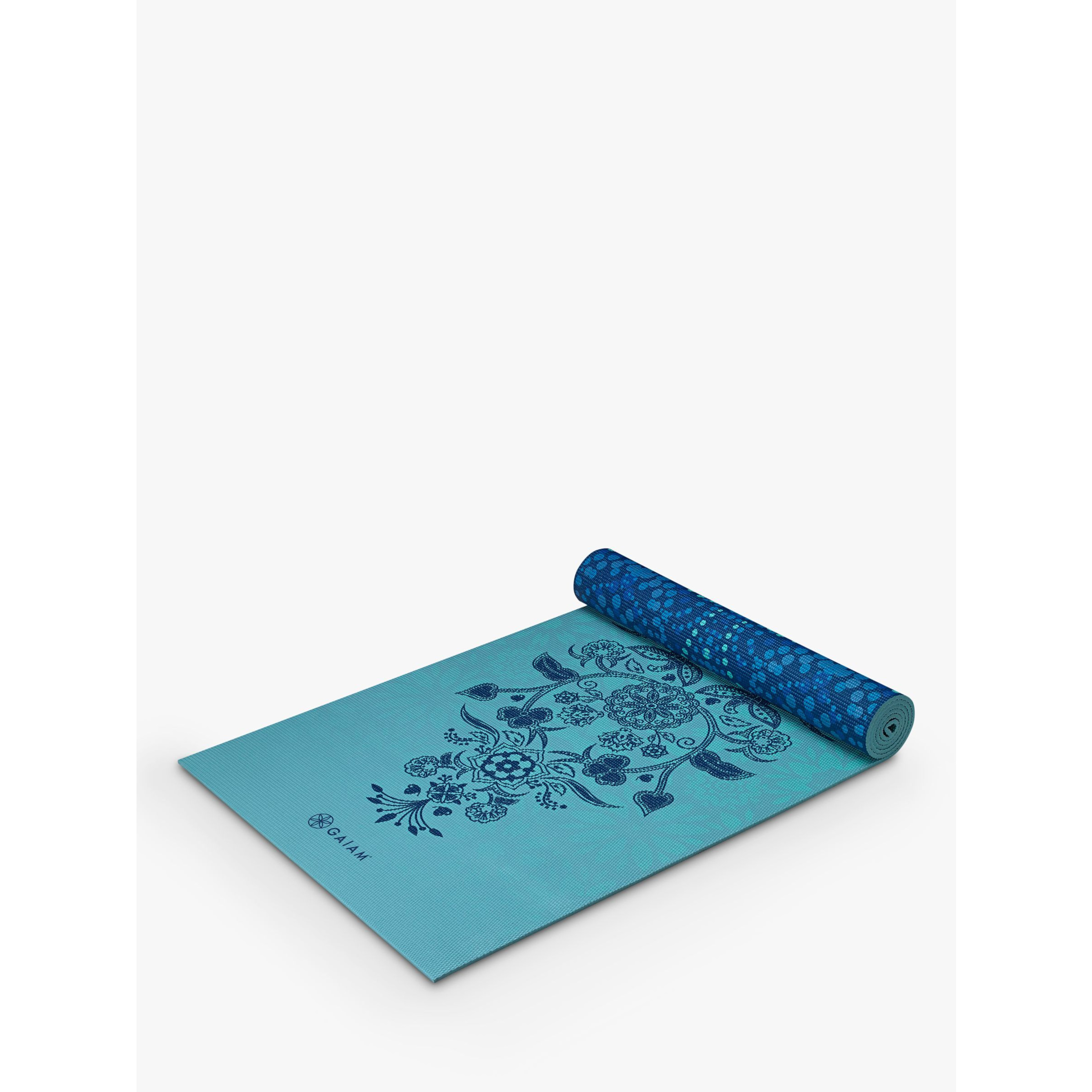 Gaiam Reversible Mystic Sky 6mm Yoga Mat, Blue by John Lewis