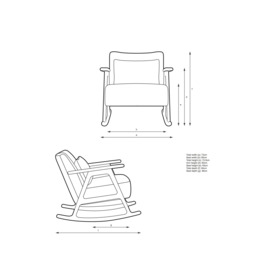 John Lewis Hendricks Rocking Chair, Light Wood Frame - thumbnail 2