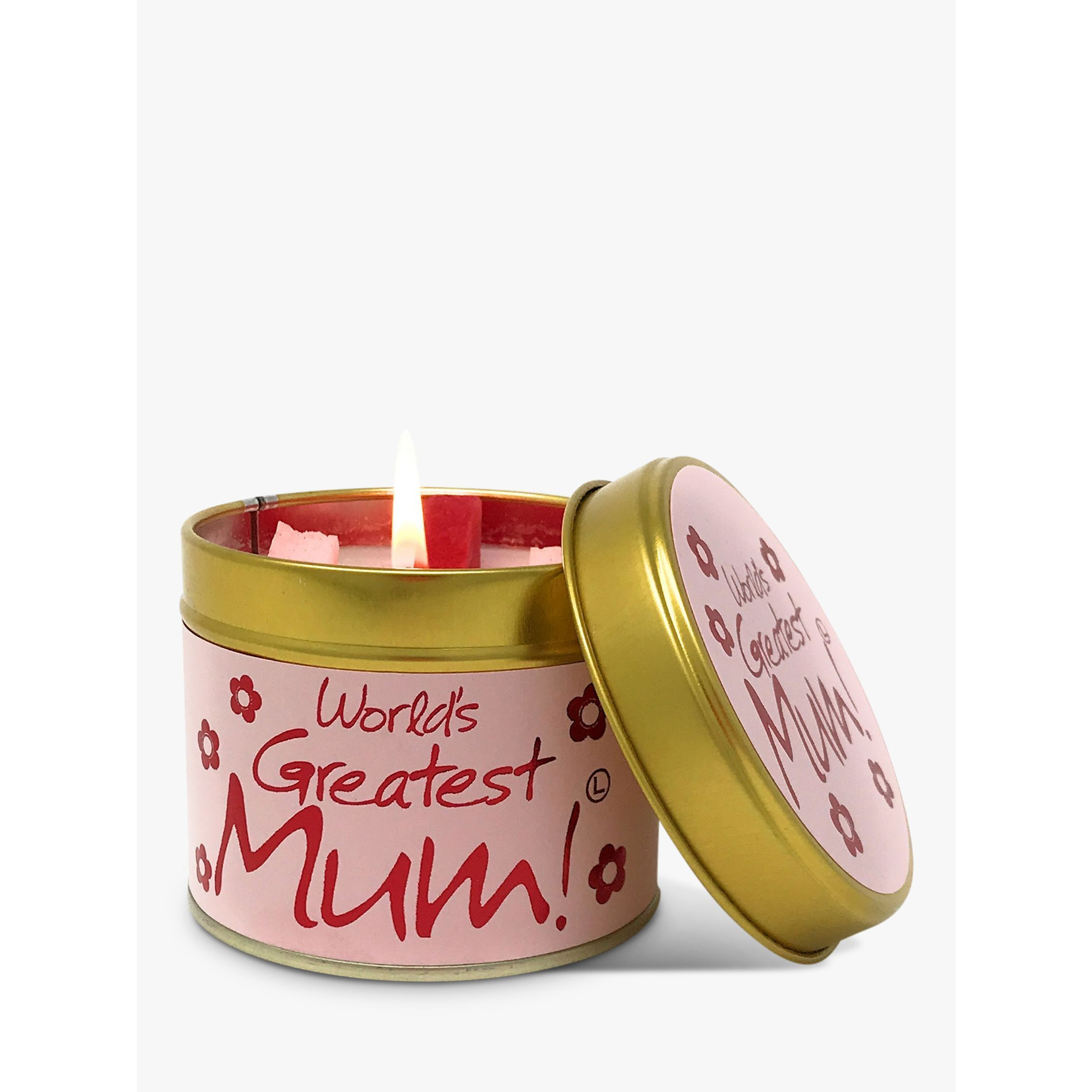Lily-flame World's Greatest Mum Scented Tin Candle, 230g - image 1