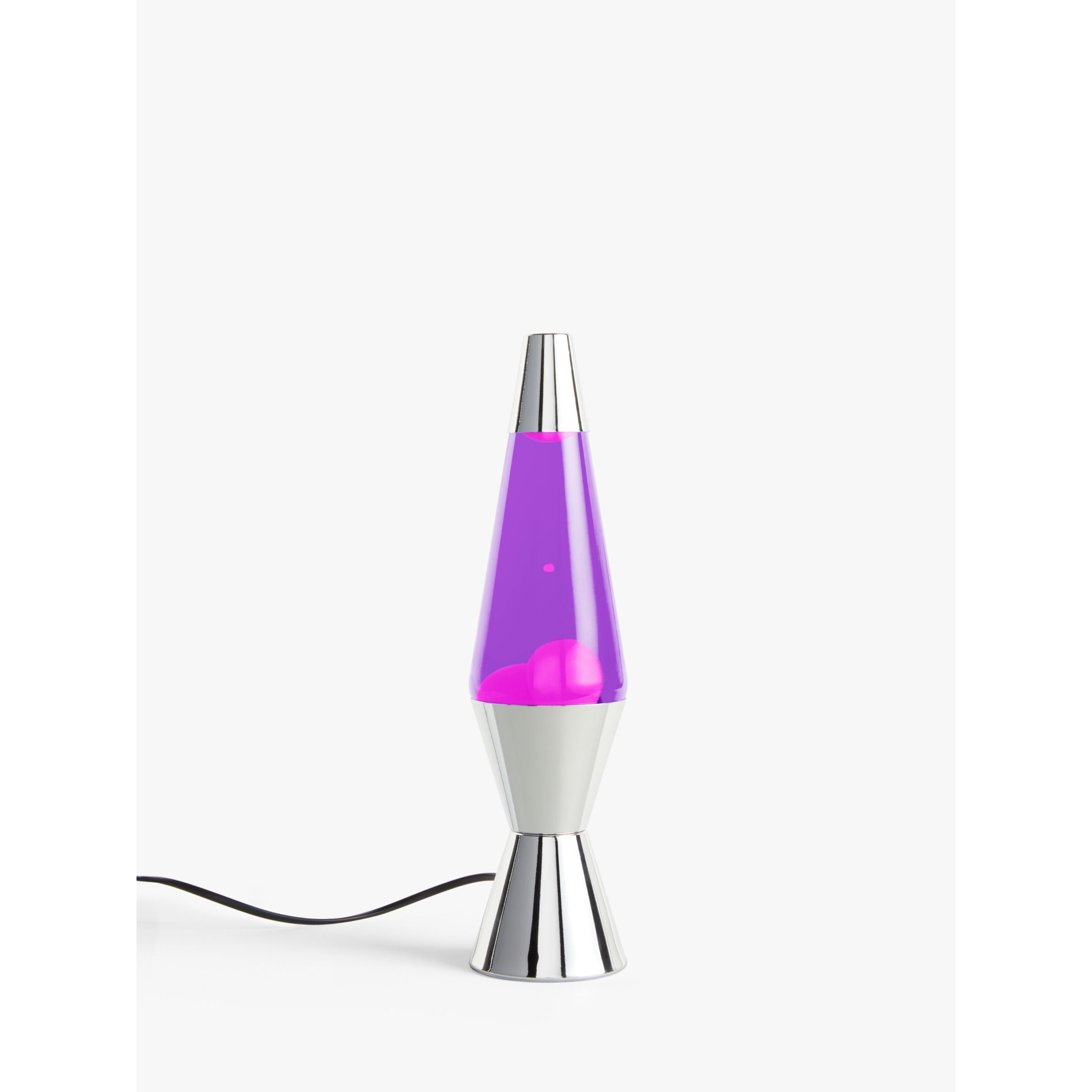 Lava® lamp Chrome Table Lamp, Purple/Pink