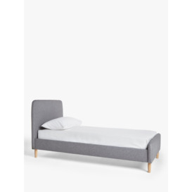John Lewis ANYDAY Bonn Child Compliant Upholstered Bed Frame, Single, Saga Grey