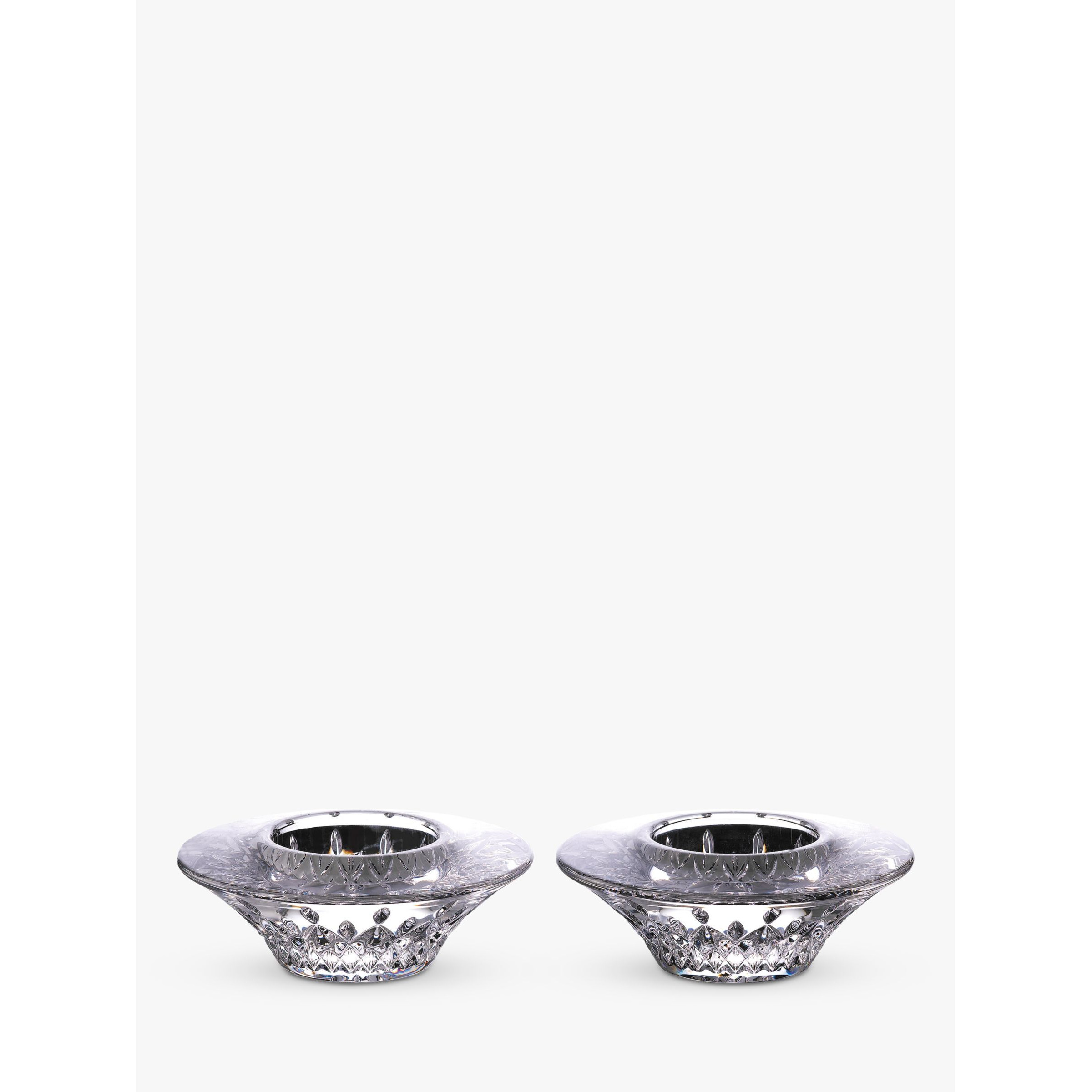 Waterford Crystal Lismore Cut Glass Votive Candle Holders, Set of 2 - image 1