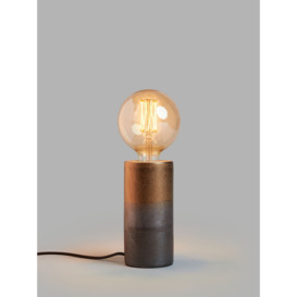 John Lewis Delaney Metallic Glaze Bulbholder Table Lamp, Bronze - thumbnail 1