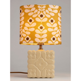 Orla Kiely Juniper Stem Ceramic Table Lamp, Yellow - thumbnail 1
