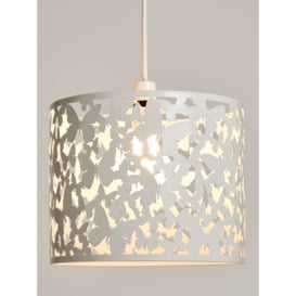 John Lewis Butterflies Easy-to-Fit Ceiling Shade, White