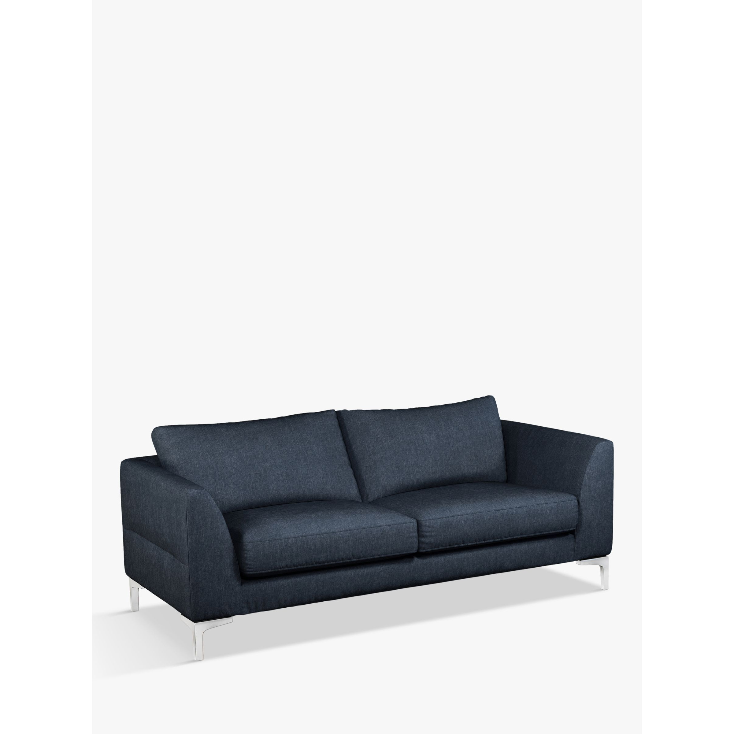 John Lewis Belgrave Grand 4 Seater Sofa, Metal Leg, Soft Touch Chenille Midnight - image 1