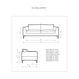 John Lewis Belgrave Grand 4 Seater Sofa, Metal Leg, Soft Touch Chenille Midnight - thumbnail 2