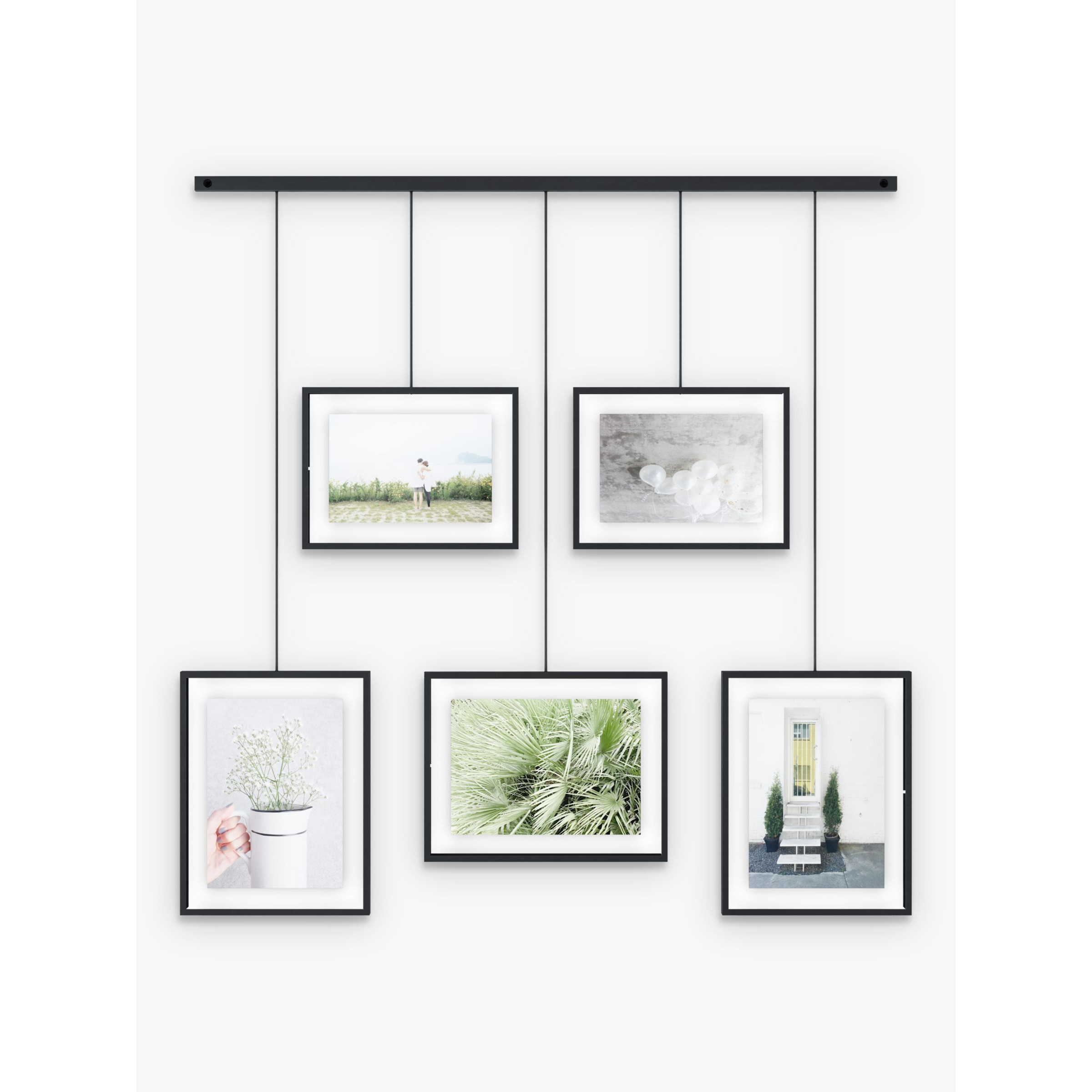 Umbra Exhibit Multi Hanging Photo Frame Display, 5 Photo - image 1