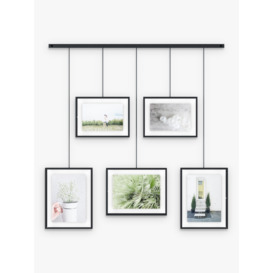 Umbra Exhibit Multi Hanging Photo Frame Display, 5 Photo