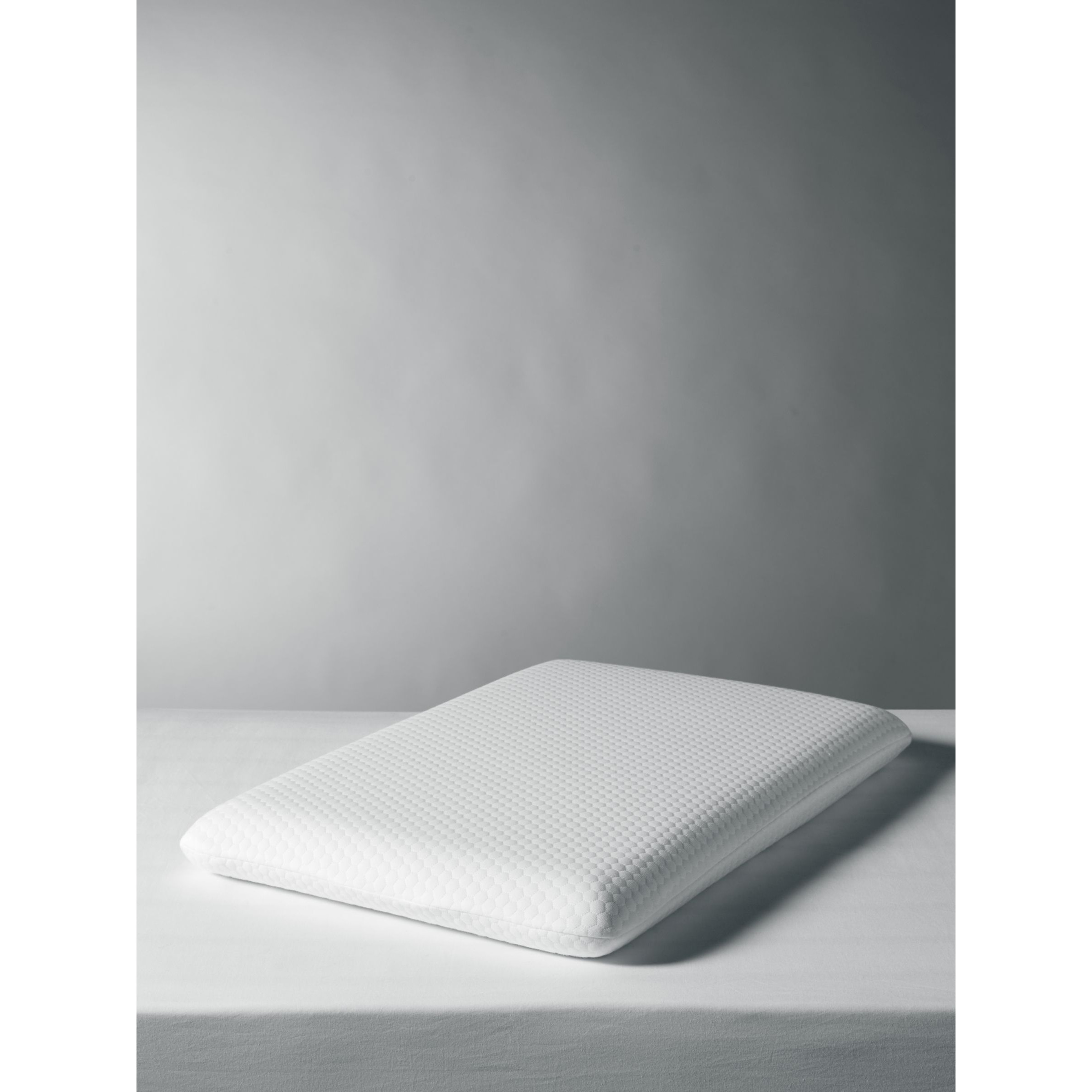 John Lewis Specialist Synthetic Low Profile Memory Foam Support Pillow, Medium/Firm