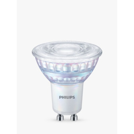 Philips 4W GU10 LED Dimmable Spotlight Bulb, Warm White, Pack of 3 - thumbnail 1