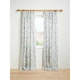 Voyage Colby Pair Lined Pencil Pleat Curtains, Violet - thumbnail 2