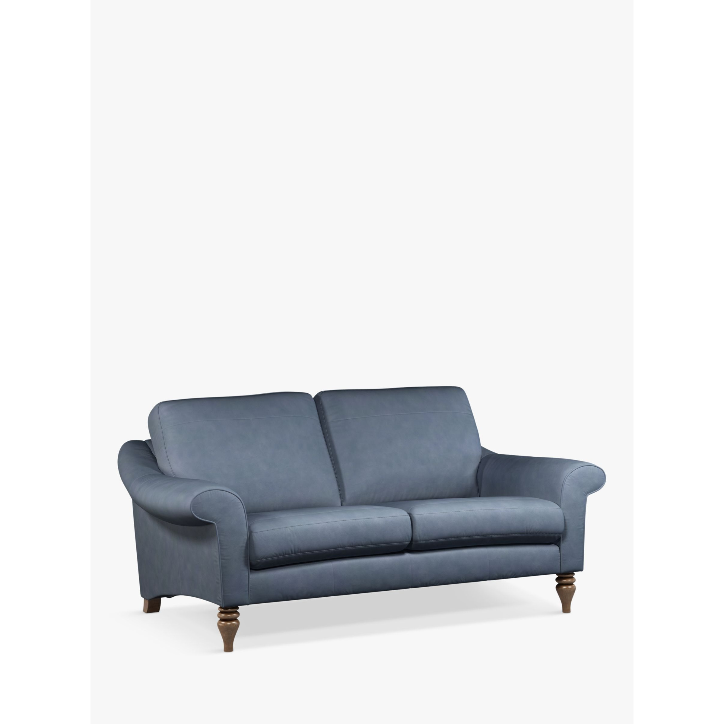 John Lewis Camber Medium 2 Seater Leather Sofa, Dark Leg - image 1