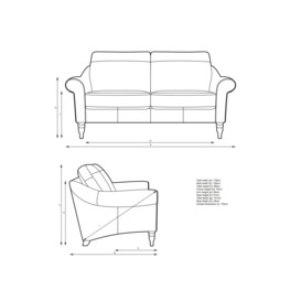 John Lewis Camber Medium 2 Seater Leather Sofa, Dark Leg - thumbnail 2