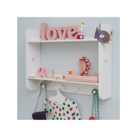 Great Little Trading Co Star Bright Landscape Wall Shelves and Hooks, White - thumbnail 2
