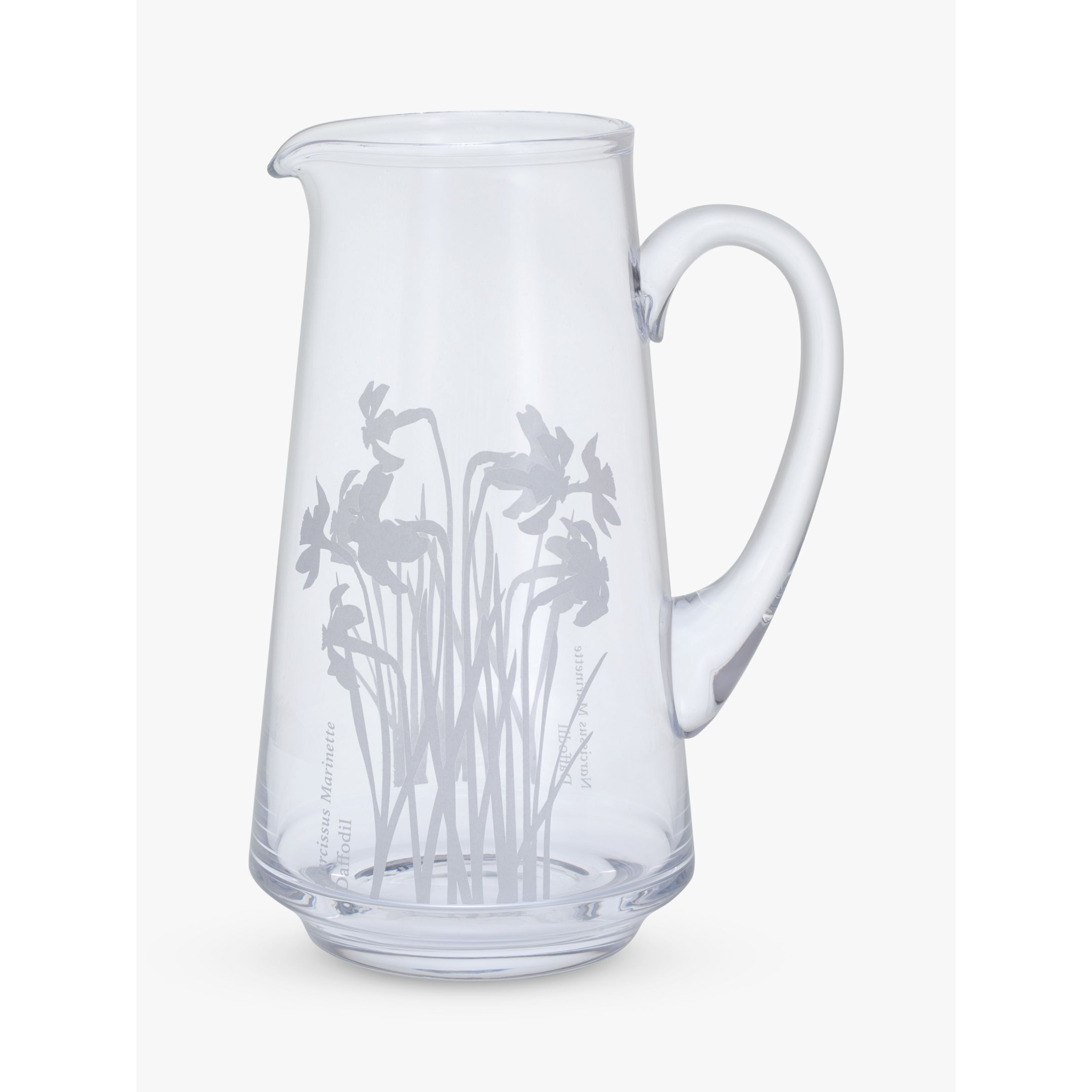 Dartington Crystal Bloom Daffodil Jug Vase, H22.5cm - image 1