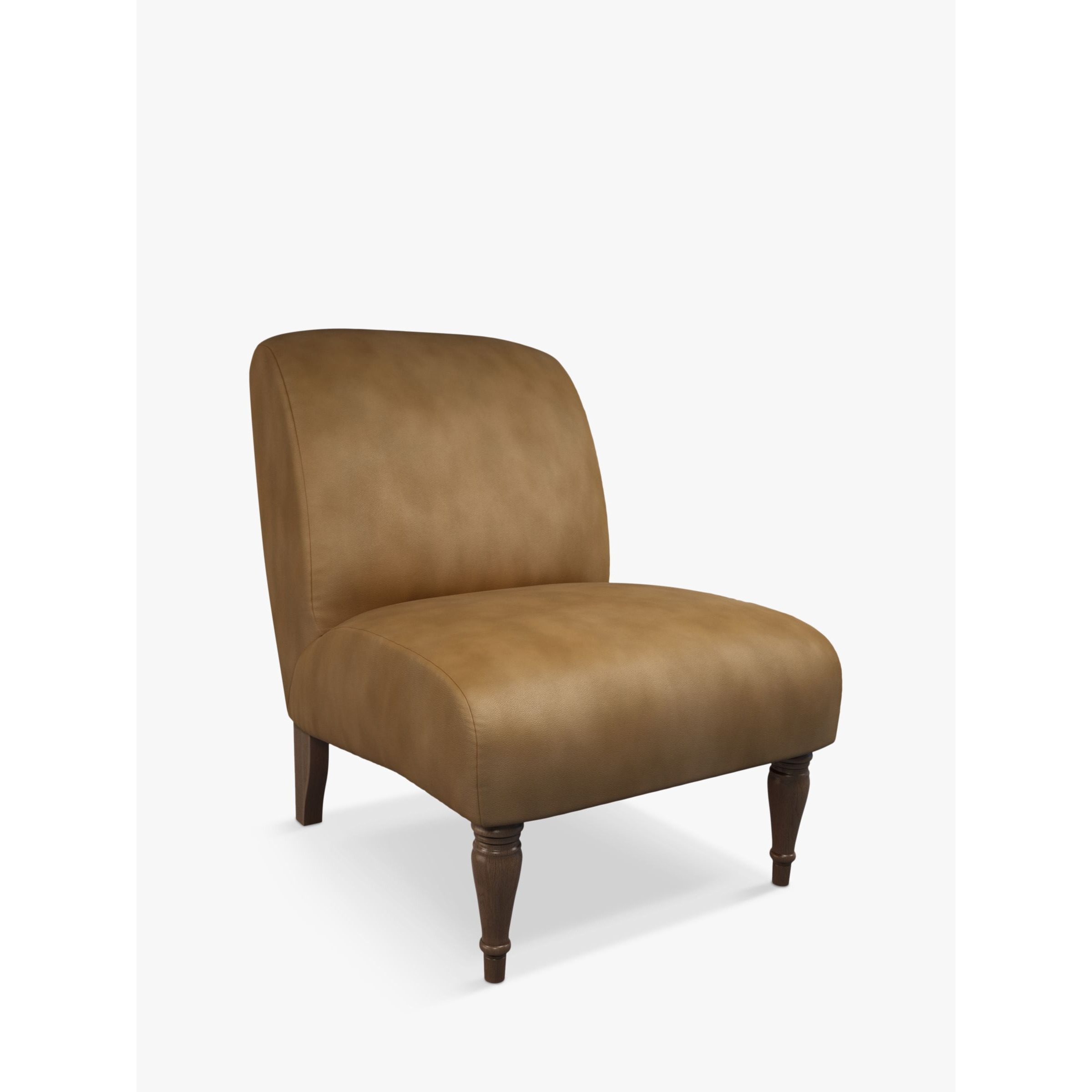 John Lewis Lounge Leather Chair, Dark Leg - image 1